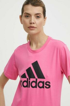 Bombažna kratka majica adidas ženska