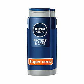 Nivea Men Protect &amp; Care moški gel za prhanje 2 x 500 ml
