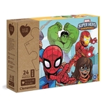 Clementoni Play for future Maxi puzzle Marvel Superheroes, 24 kosov (8005125202621)