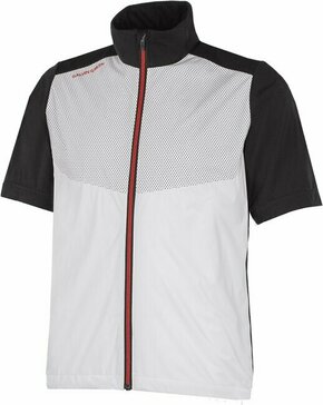 Galvin Green Livingston Mens Windproof And Water Repellent Short Sleeve Jacket White/Black/Red L