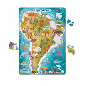 TM Toys Dodo Frame Puzzle Živali Južne Amerike 53 kosov