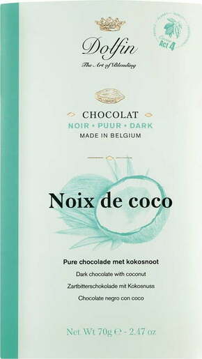 Dolfin Temna čokolada s kokosom - 70 g
