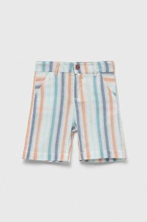 Otroške bombažne kratke hlače zippy zelena barva - zelena. Otroški kratke hlače iz kolekcije zippy. Model izdelan iz vzorčastega materiala.
