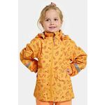 Otroška vodoodporna jakna Didriksons NORMA KIDS PR JKT 3 oranžna barva - oranžna. Otroška jakna iz kolekcije Didriksons. Podložen model, izdelan iz materiala z odsevnimi elementi.