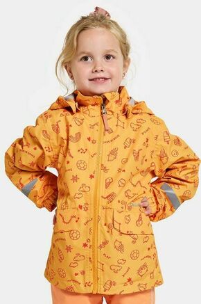 Otroška vodoodporna jakna Didriksons NORMA KIDS PR JKT 3 oranžna barva - oranžna. Otroška jakna iz kolekcije Didriksons. Podložen model