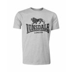 LONSDALE Majica siva / črna