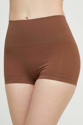 Kratke hlače za oblikovanje postave Spanx bež barva - rjava. Kratke hlače za oblikovanje postave iz kolekcije Spanx. Model izdelan iz elastične pletenine.
