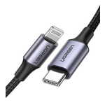 Ugreen USB-C v Lightning kabel, 0.9 m, MFi