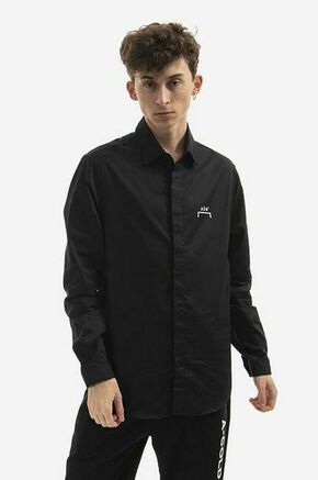Bombažna srajca A-COLD-WALL* Shirt Cotton Twill črna barva - črna. Srajca iz kolekcije A-COLD-WALL*. Model izdelan iz bombažne tkanine.