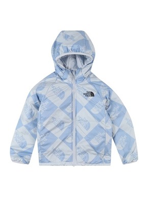 Otroška dvostranska jakna The North Face G REVERSIBLE PERRITO JACKET - modra. Otroški obojestranski plašč iz kolekcije The North Face. Delno podložen model