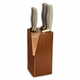 WEBHIDDENBRAND Blok na nože Lion Sabatier International, 668684 SEKI, dřevěný, blok na nože, + 5 nožů COPPER, borovice a bukové dřevo