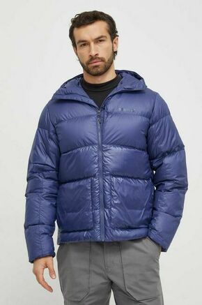 Puhasta športna jakna Marmot Guides - modra. Puhasta športna jakna iz kolekcije Marmot. Podložen model