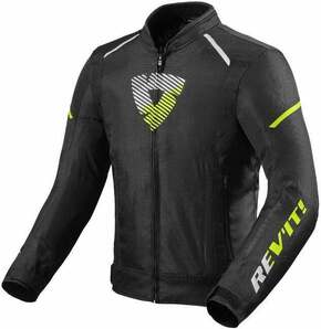 Rev'it! Sprint H2O Black/Neon Yellow XL Tekstilna jakna
