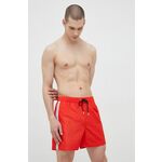 Kopalne kratke hlače Calvin Klein rdeča barva - rdeča. Kopalne kratke hlače iz kolekcije Calvin Klein. Model izdelan iz tkanine.