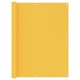 vidaXL Balkonsko platno rumeno 120x400 cm oksford blago