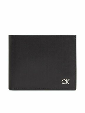Calvin Klein Velika moška denarnica Metal Ck K50K511693 Črna