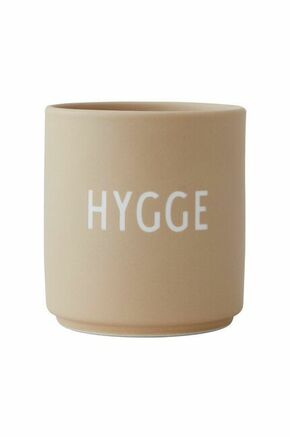 Bež porcelanast lonček Design Letters Favourite Hygge