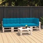 vidaXL Blazine za kavč iz palet 5 kosov modre