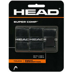 Head Super Comp overgrip wrap tl. 0,5 mm črna, pakiranje po 3