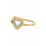 Skagen Nežen pozlačen prstan s srcem Karian SKJ1680998 (Obseg 57 mm)