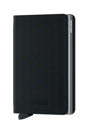 Usnjena denarnica Secrid črna barva - črna. Mala denarnica iz kolekcije Secrid. Model izdelan iz kombinacije naravnega usnja in kovine.