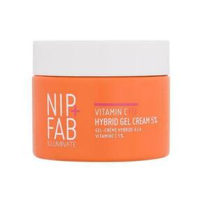 NIP + FAB Illuminate Vitamin C Fix Hybrid Gel Cream 5% osvetlitvena in vlažilna krema za obraz 50 ml za ženske