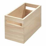 Škatla za shranjevanje iz pavlovnije iDesign Eco Wood, 12,7 x 25,4 cm