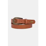 Pas Pepe Jeans CAMILA BELT ženski, rjava barva, PL020863 - rjava. Pas iz kolekcije Pepe Jeans. Model izdelan iz naravnega usnja.