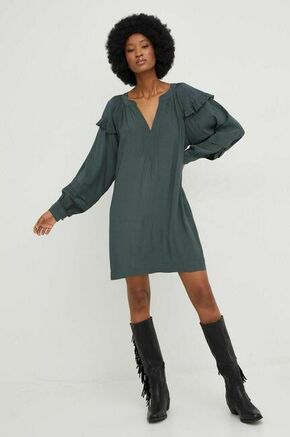 Obleka Answear Lab zelena barva - zelena. Obleka iz kolekcije Answear Lab. Raven model