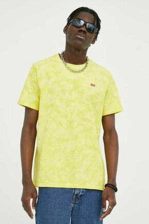 Bombažna kratka majica Levi's rumena barva - rumena. Kratka majica iz kolekcije Levi's