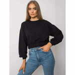 BASIC FEEL GOOD Ženska bombažna majica s kapuco ELAIN black RV-BL-7252.31P_379103 L-XL
