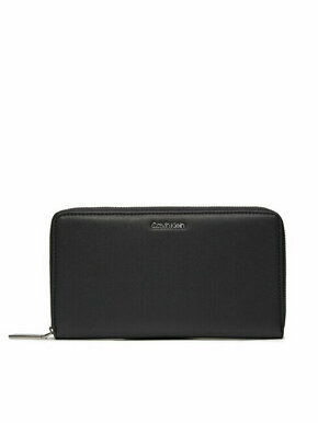 Calvin Klein Velika ženska denarnica Ck Must Xl Zip Around Wallet K60K611936 Črna