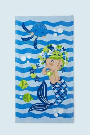 Otroška kopalna brisača Mayoral - modra. Otroški Kopalna brisača iz kolekcije Mayoral. Model izdelan iz vzorčastega materiala.