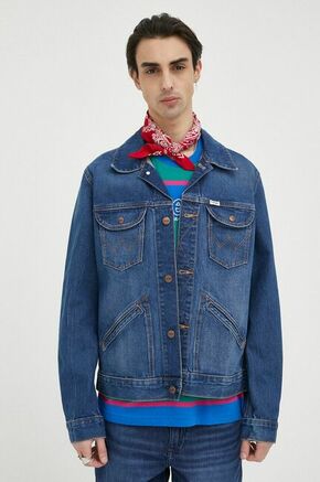 Jeans jakna Wrangler moška - modra. Jakna iz kolekcije Wrangler. Nepodložen model