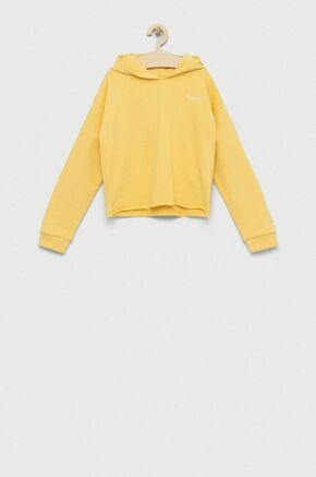 Otroški bombažen pulover Pepe Jeans rumena barva