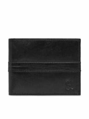 Semi Line Velika moška denarnica P8265-0 Črna
