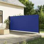 vidaXL Zložljiva stranska tenda modra 160x600 cm