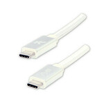 Logo Kabel USB (3.2 gen 1), USB C moški - USB C moški, 2 m, 5 Gb/s, 5V/3A, bela, škatla, najlonski oplet, aluminijast pokrov priključka