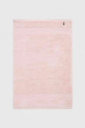 Brisača Lacoste 50 x 70 cm - roza. Brisača iz kolekcije Lacoste. Model izdelan iz tekstilnega materiala.