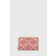 Denarnica MICHAEL Michael Kors ženski, roza barva - roza. Mala denarnica iz kolekcije MICHAEL Michael Kors. Model izdelan iz kombinacije tekstilnega materiala in ekološkega usnja.