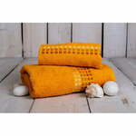 Oranžna bombažna brisača 100x50 cm Darwin - My House