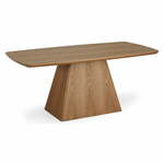 Jedilna miza z mizno ploščo v hrastovem dekorju v naravni barvi 90x180 cm Star – Furnhouse
