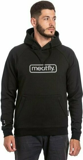 Meatfly Gravel Technical Hoodie Black S Pulover na prostem