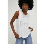 Majica Answear Lab ženska, bela barva - bela. Bluza iz kolekcije Answear Lab, izdelana iz enobarvne tkanine. Kolekcija je na voljo izključno na Answear.si.