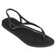 Sandali Havaianas ženski - črna. Sandali iz kolekcije Havaianas. Model izdelan iz sintetičnega materiala.