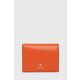 Usnjena denarnica Furla ženski, oranžna barva - oranžna. Mala denarnica iz kolekcije Furla. Model izdelan iz naravnega usnja.
