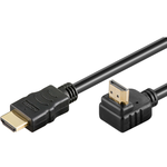 Goobay HDMI kabel s kotnim priklopom, 1 m