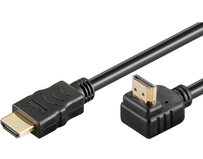 Goobay HDMI kabel s kotnim priklopom
