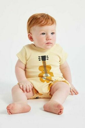 Body za dojenčka Bobo Choses - rumena. Body za dojenčka iz kolekcije Bobo Choses. Model izdelan iz pletenine s potiskom.
