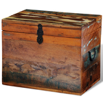 vidaXL Škatla za shranjevanje iz predelanega masivnega lesa